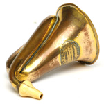 three quarter view of ear trumpet