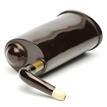 three quarter view of ear trumpet