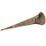 three quarter view of ear trumpet