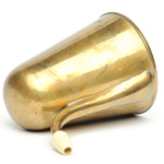 three quarter view of ear trumpet