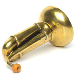 three quarter view of ear trumpet