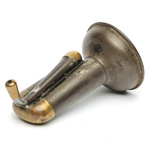 three quarter view of ear trumpet