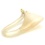 three quarter view of ear trumpet