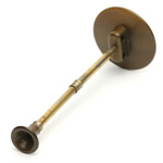 three quarter view of ear trumpet