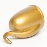 three quarter view of ear trumpet