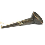 three quarter view of ear trumpet