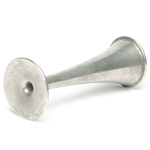 three quarter view of ear trumpet