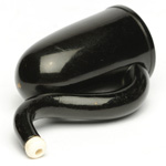 three quarter view of ear trumpet