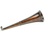 three quarter view of ear trumpet