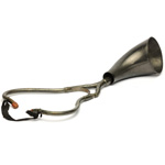 three quarter view of ear trumpet