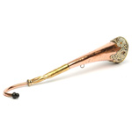 three quarter view of ear trumpet