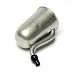 three quarter view of ear trumpet