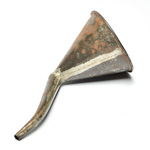 three quarter view of ear trumpet