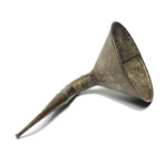 three quarter view of ear trumpet
