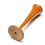three quarter view of ear trumpet