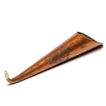 three quarter view of ear trumpet