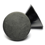 three quarter view of ear trumpet