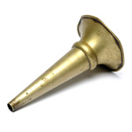 three quarter view of ear trumpet