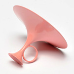 three quarter view of ear trumpet