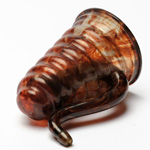 three quarter view of ear trumpet