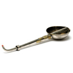 three quarter view of ear trumpet