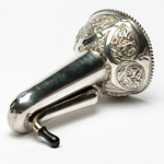 three quarter view of ear trumpet