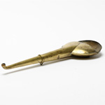 three quarter view of ear trumpet