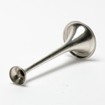three quarter view of ear trumpet