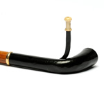 three quarter view of ear trumpet