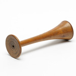 three quarter view of ear trumpet