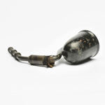 three quarter view of ear trumpet