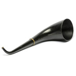 three quarter view of ear trumpet