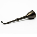 three quarter view of ear trumpet