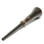 three quarter view of ear trumpet