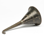 three quarter view of ear trumpet