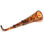 three quarter view of ear trumpet
