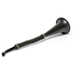 three quarter view of ear trumpet