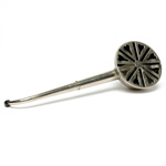 three quarter view of ear trumpet
