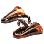 three quarter view of ear trumpet
