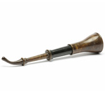three quarter view of ear trumpet