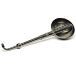 three quarter view of ear trumpet