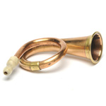 three quarter view of ear trumpet