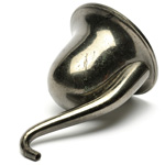 three quarter view of ear trumpet