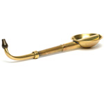 three quarter view of ear trumpet