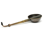 three quarter view of ear trumpet