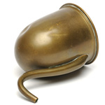 three quarter view of ear trumpet