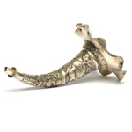 three quarter view of ear trumpet