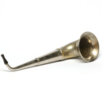 three quarter view of ear trumpet