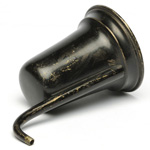 three quarter view of ear trumpet