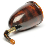 three quarter view of ear trumpet